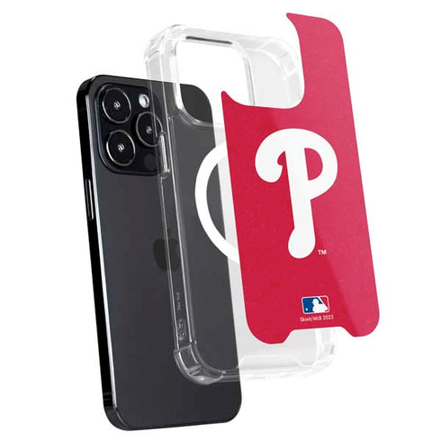 MLB Philadelphia Phillies - Solid Distressed iPhone 16 Pro MagSafe Case